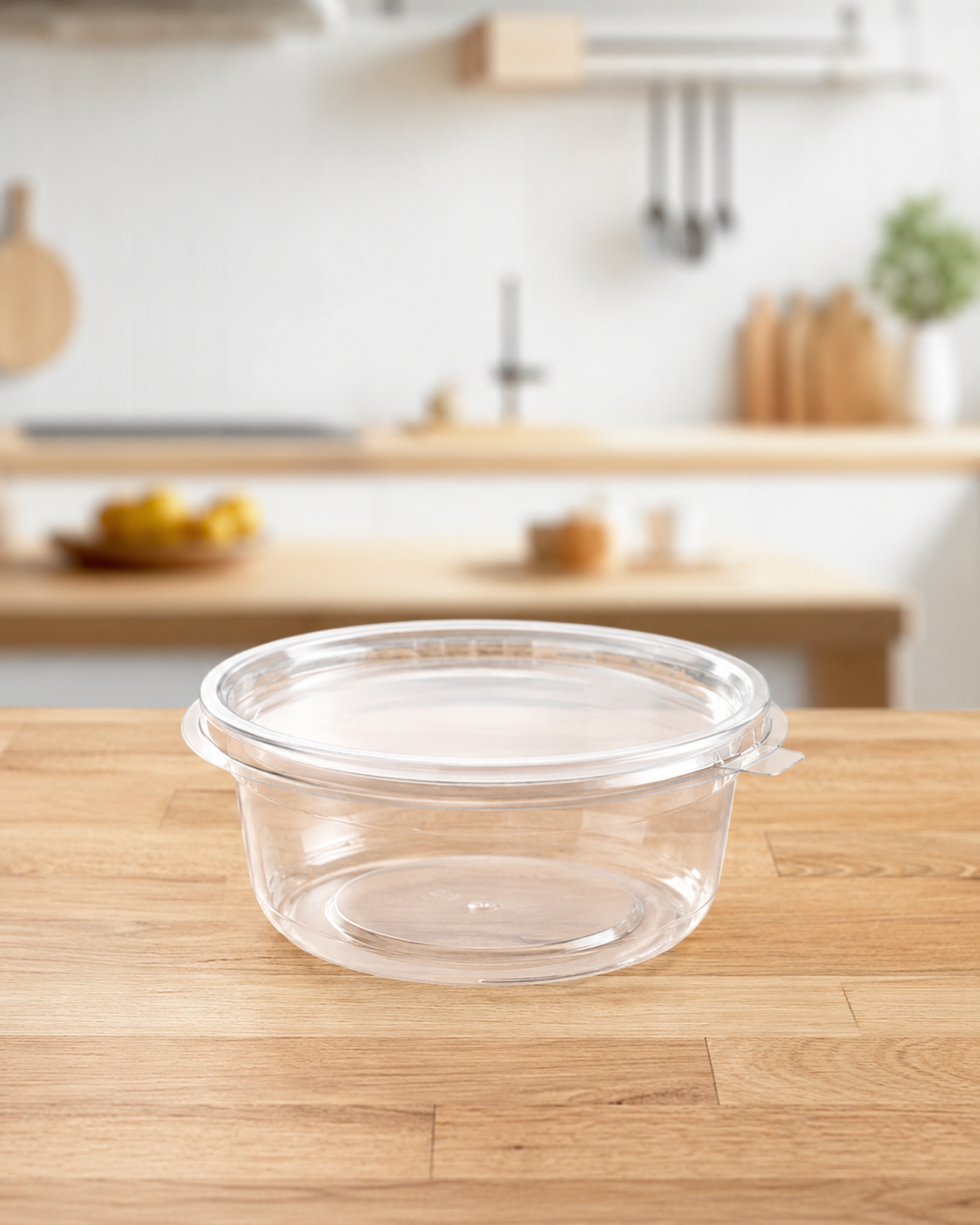Pote PP 250ML Com Lacre e Tampa Transparente